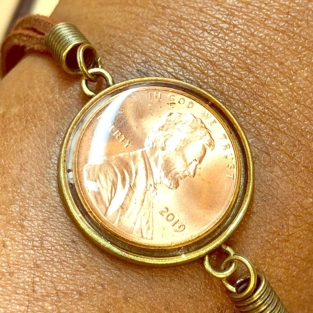 2019 Penny in Resin Leather Adjustable Bracelet